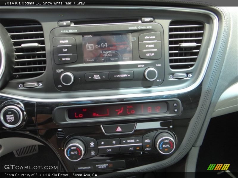 Snow White Pearl / Gray 2014 Kia Optima EX