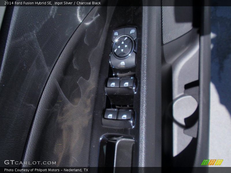 Ingot Silver / Charcoal Black 2014 Ford Fusion Hybrid SE