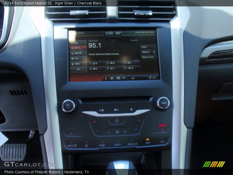 Ingot Silver / Charcoal Black 2014 Ford Fusion Hybrid SE