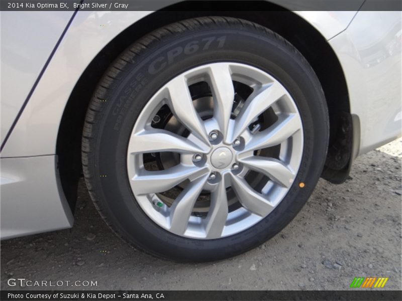 Bright Silver / Gray 2014 Kia Optima EX