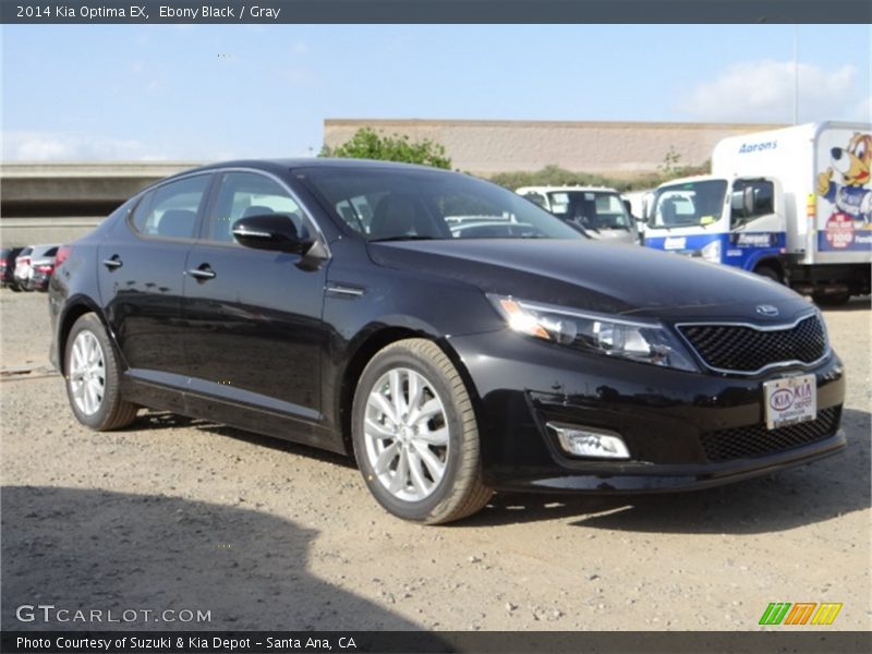 Ebony Black / Gray 2014 Kia Optima EX