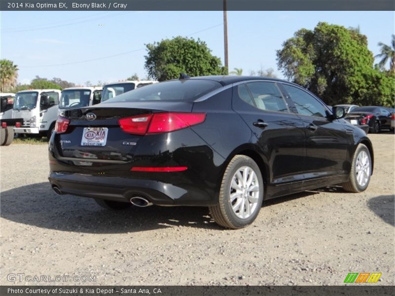 Ebony Black / Gray 2014 Kia Optima EX