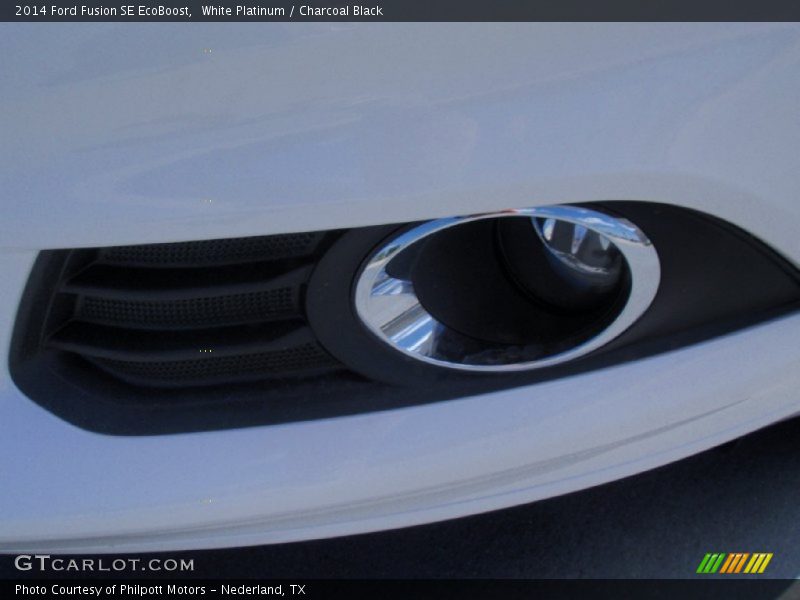 White Platinum / Charcoal Black 2014 Ford Fusion SE EcoBoost