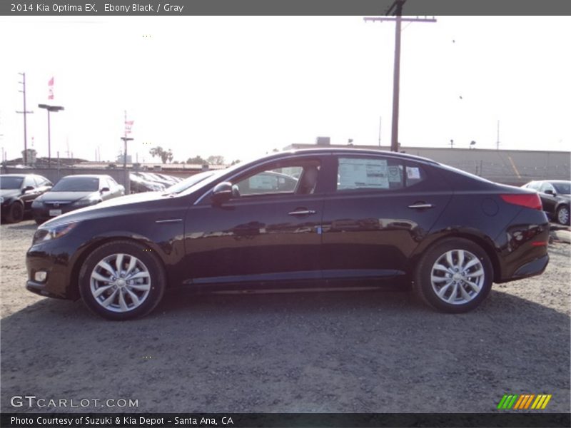 Ebony Black / Gray 2014 Kia Optima EX