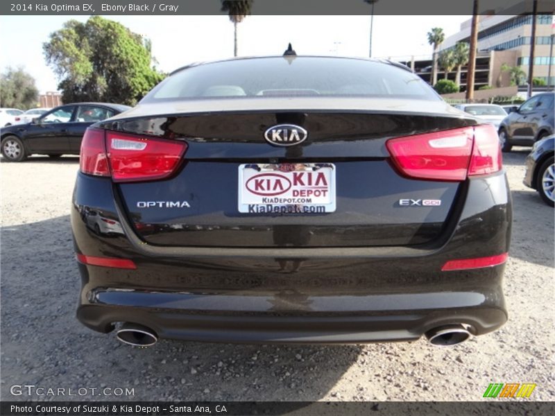 Ebony Black / Gray 2014 Kia Optima EX