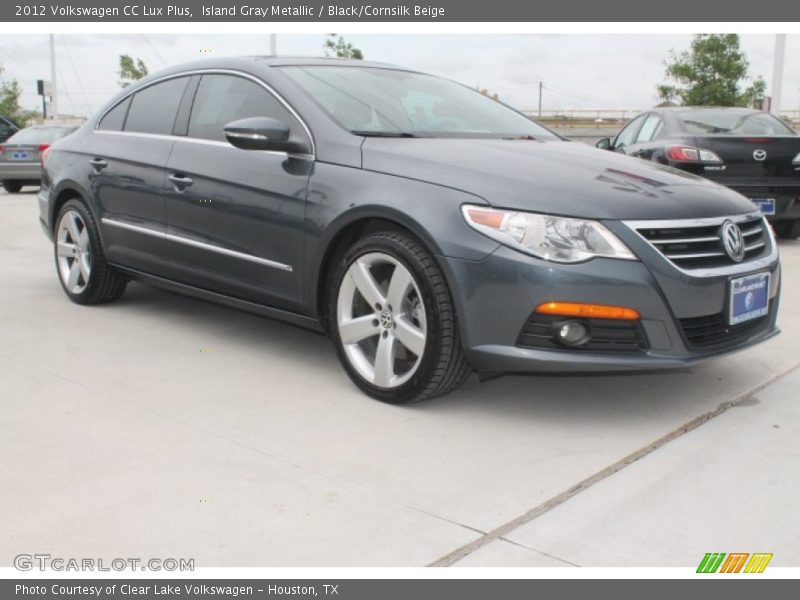 Island Gray Metallic / Black/Cornsilk Beige 2012 Volkswagen CC Lux Plus