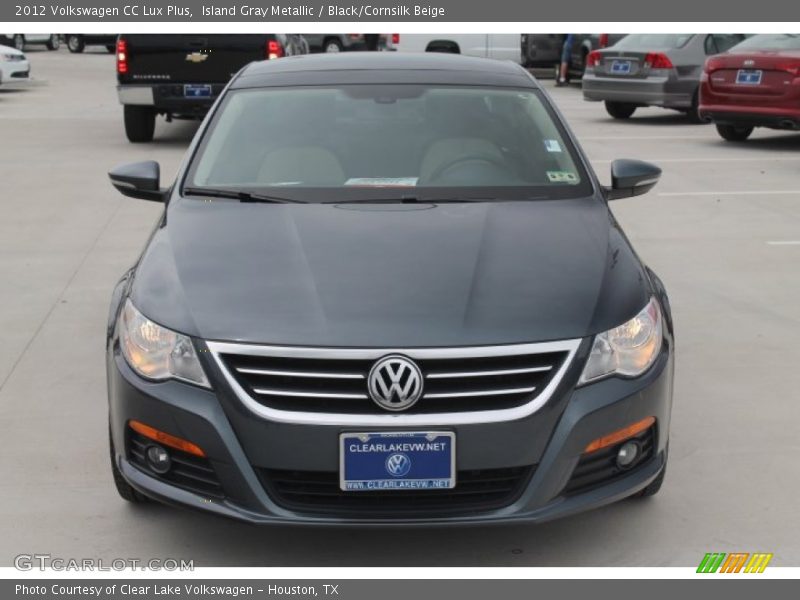 Island Gray Metallic / Black/Cornsilk Beige 2012 Volkswagen CC Lux Plus