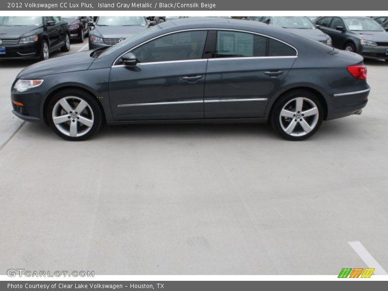 Island Gray Metallic / Black/Cornsilk Beige 2012 Volkswagen CC Lux Plus