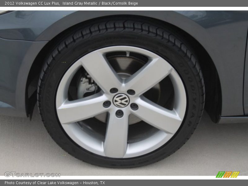 Island Gray Metallic / Black/Cornsilk Beige 2012 Volkswagen CC Lux Plus
