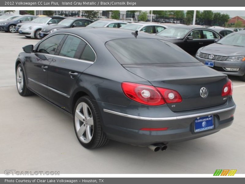 Island Gray Metallic / Black/Cornsilk Beige 2012 Volkswagen CC Lux Plus