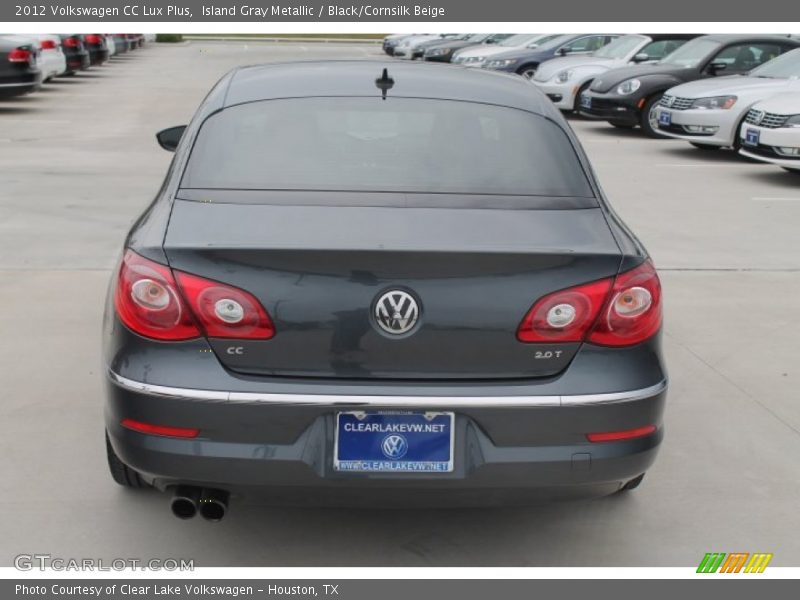 Island Gray Metallic / Black/Cornsilk Beige 2012 Volkswagen CC Lux Plus