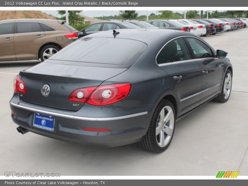 Island Gray Metallic / Black/Cornsilk Beige 2012 Volkswagen CC Lux Plus