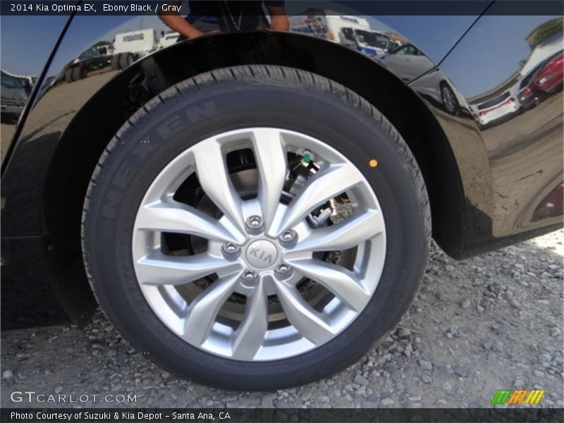 Ebony Black / Gray 2014 Kia Optima EX