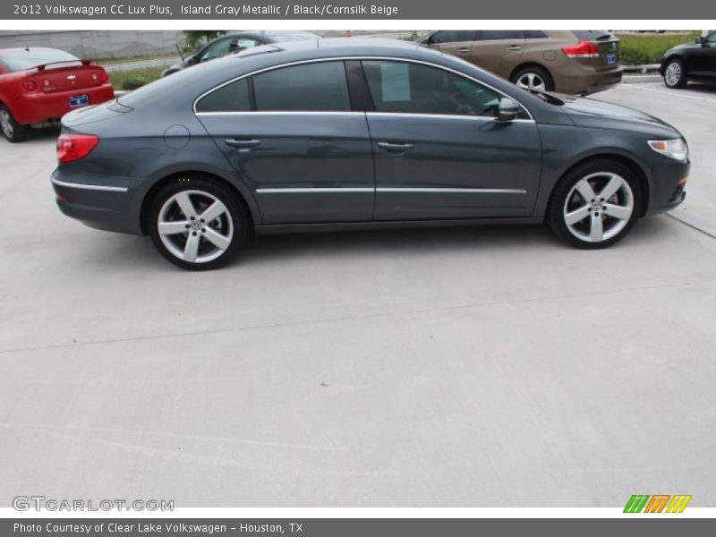 Island Gray Metallic / Black/Cornsilk Beige 2012 Volkswagen CC Lux Plus