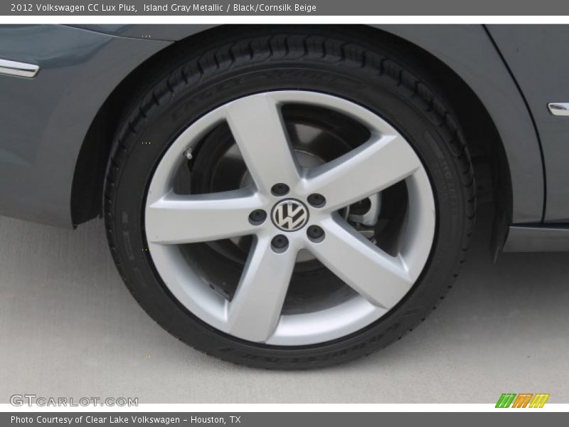 Island Gray Metallic / Black/Cornsilk Beige 2012 Volkswagen CC Lux Plus