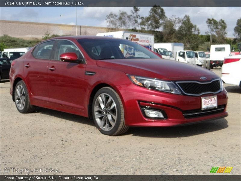 Remington Red / Black 2014 Kia Optima SX