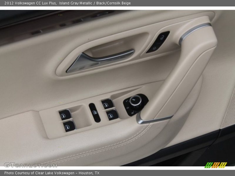 Island Gray Metallic / Black/Cornsilk Beige 2012 Volkswagen CC Lux Plus