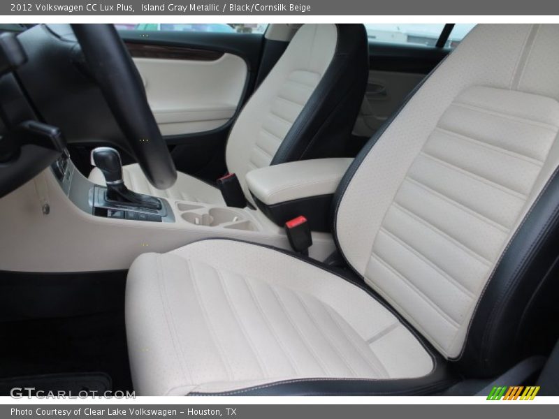 Island Gray Metallic / Black/Cornsilk Beige 2012 Volkswagen CC Lux Plus