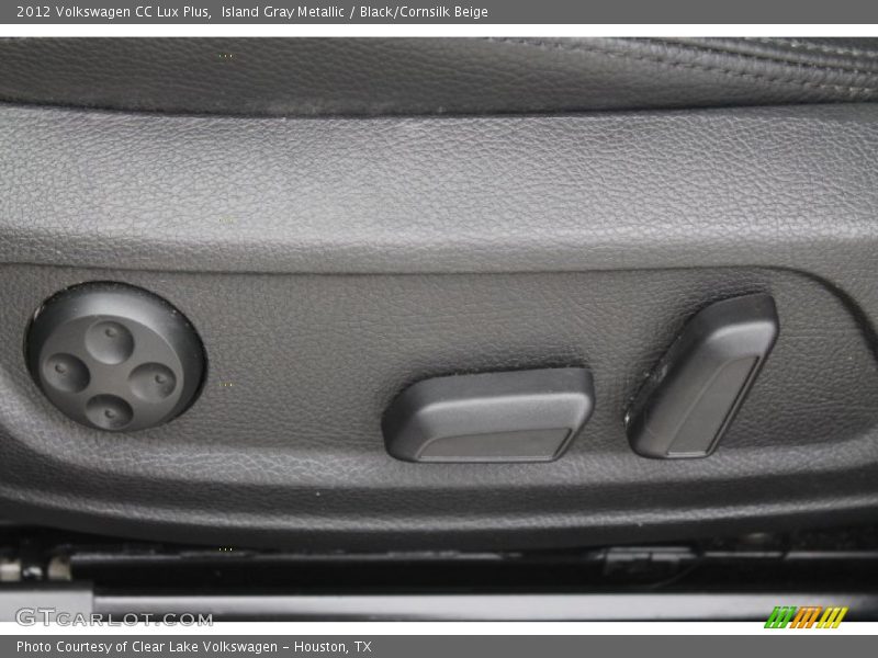 Island Gray Metallic / Black/Cornsilk Beige 2012 Volkswagen CC Lux Plus