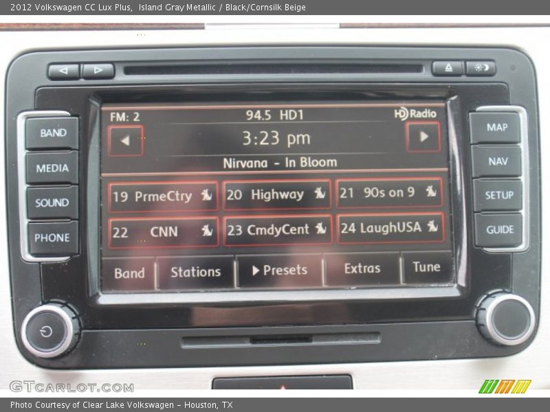 Island Gray Metallic / Black/Cornsilk Beige 2012 Volkswagen CC Lux Plus