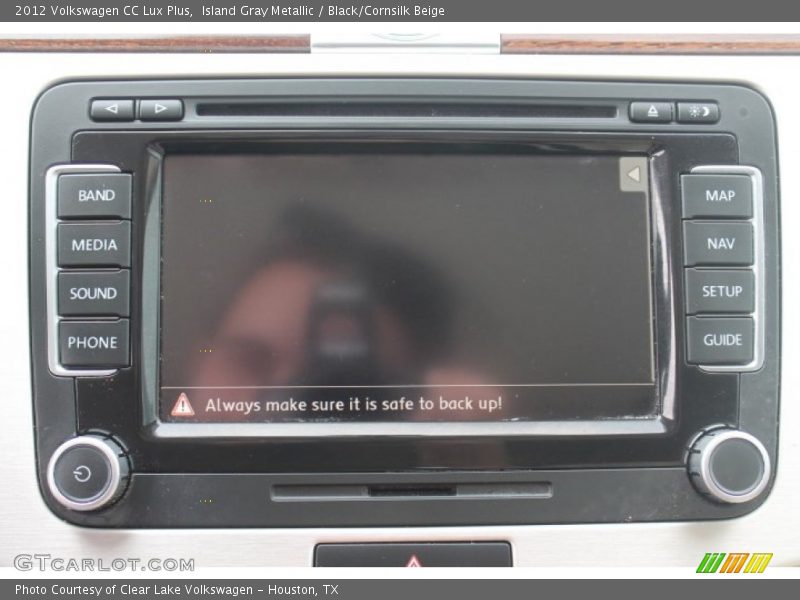 Island Gray Metallic / Black/Cornsilk Beige 2012 Volkswagen CC Lux Plus