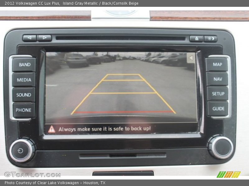 Island Gray Metallic / Black/Cornsilk Beige 2012 Volkswagen CC Lux Plus