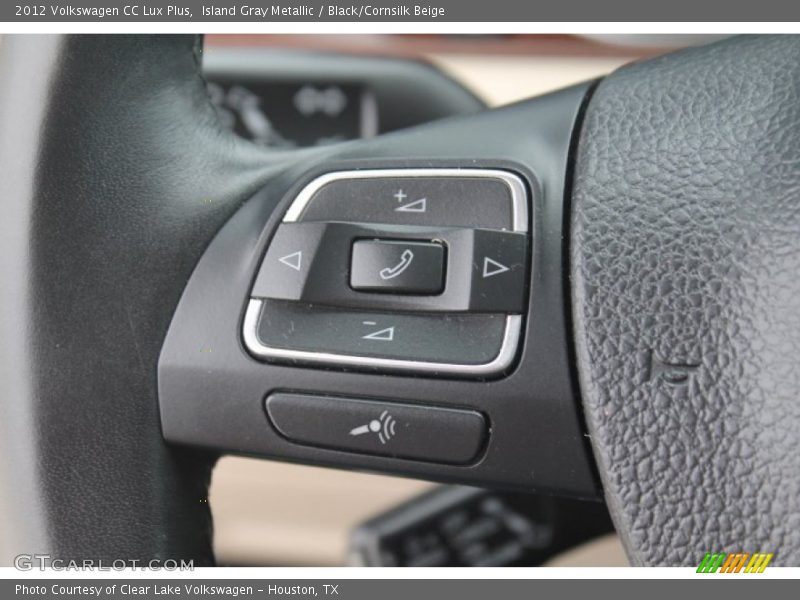 Island Gray Metallic / Black/Cornsilk Beige 2012 Volkswagen CC Lux Plus