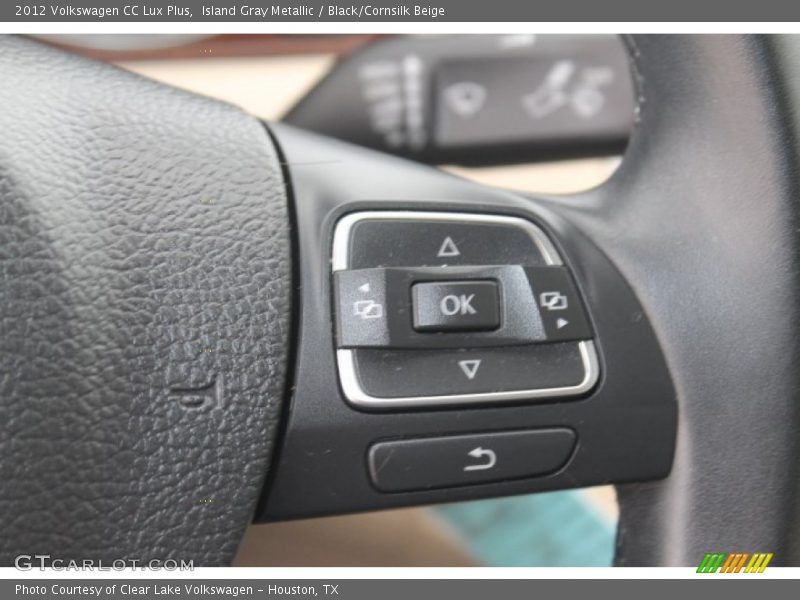 Island Gray Metallic / Black/Cornsilk Beige 2012 Volkswagen CC Lux Plus
