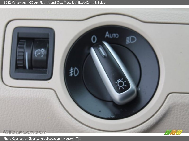 Island Gray Metallic / Black/Cornsilk Beige 2012 Volkswagen CC Lux Plus