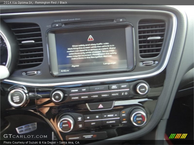 Remington Red / Black 2014 Kia Optima SX