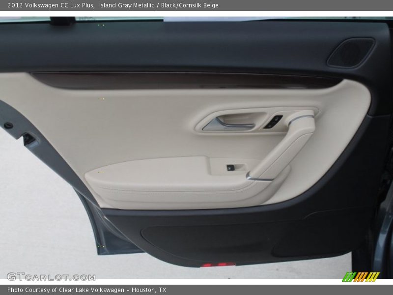 Island Gray Metallic / Black/Cornsilk Beige 2012 Volkswagen CC Lux Plus