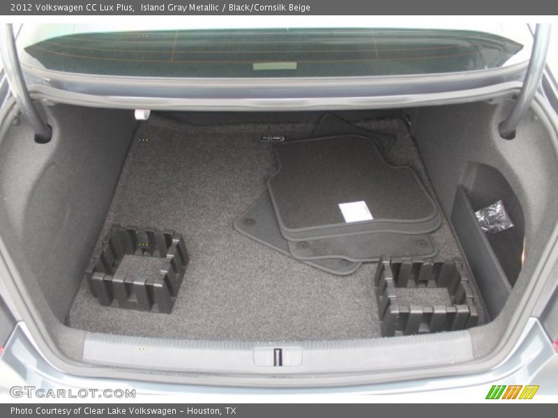 Island Gray Metallic / Black/Cornsilk Beige 2012 Volkswagen CC Lux Plus