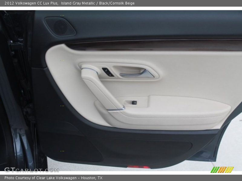 Island Gray Metallic / Black/Cornsilk Beige 2012 Volkswagen CC Lux Plus