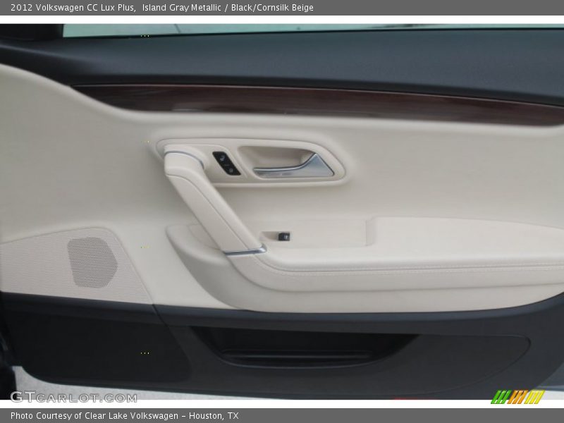 Island Gray Metallic / Black/Cornsilk Beige 2012 Volkswagen CC Lux Plus