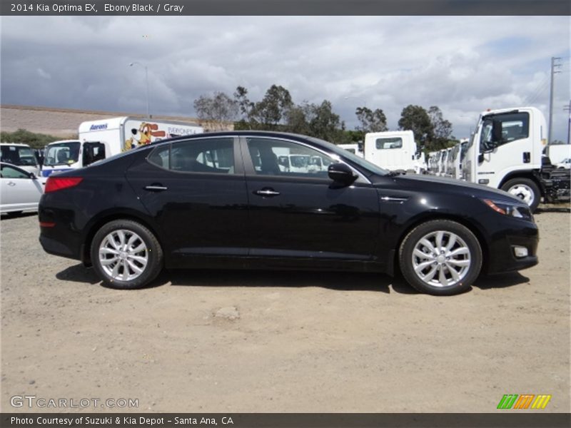 Ebony Black / Gray 2014 Kia Optima EX