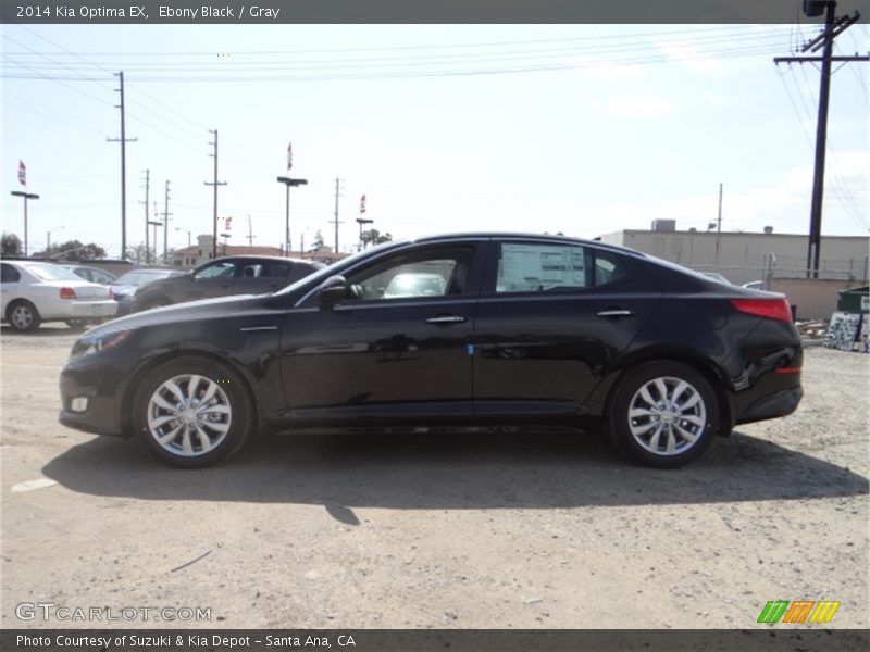 Ebony Black / Gray 2014 Kia Optima EX