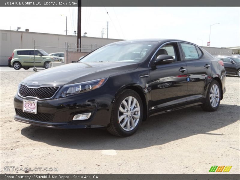 Ebony Black / Gray 2014 Kia Optima EX