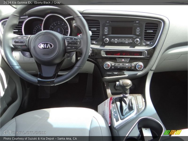 Ebony Black / Gray 2014 Kia Optima EX