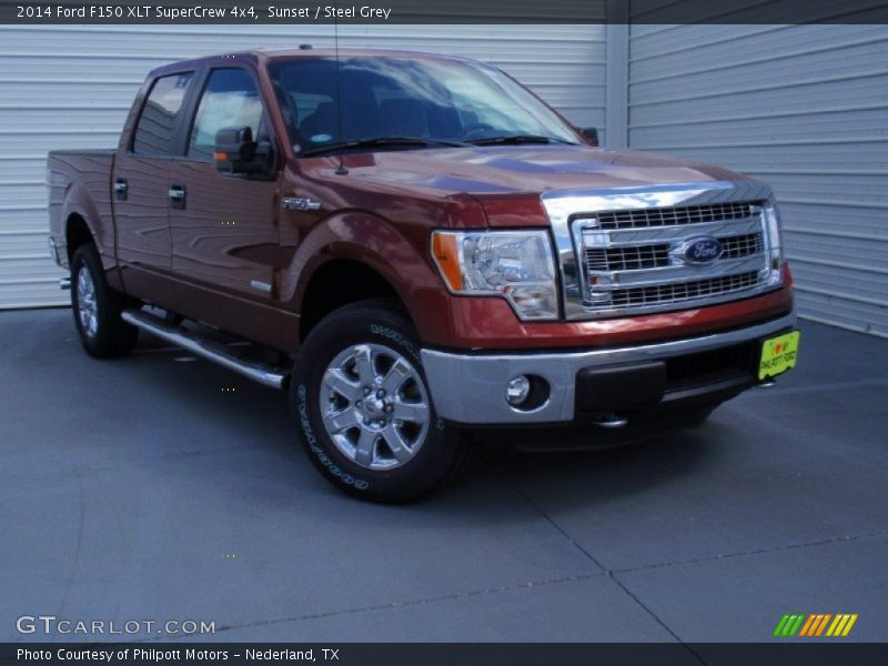 Sunset / Steel Grey 2014 Ford F150 XLT SuperCrew 4x4
