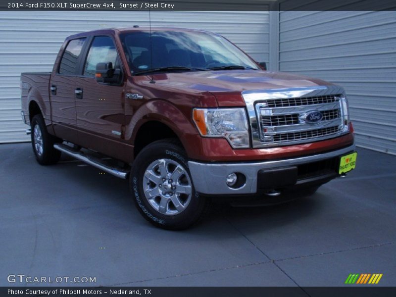 Sunset / Steel Grey 2014 Ford F150 XLT SuperCrew 4x4