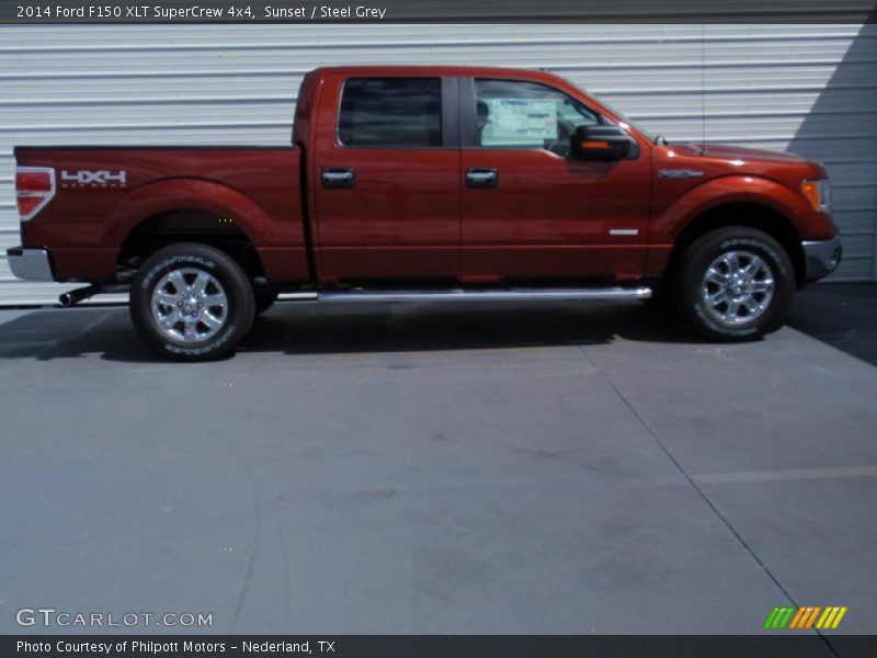 Sunset / Steel Grey 2014 Ford F150 XLT SuperCrew 4x4