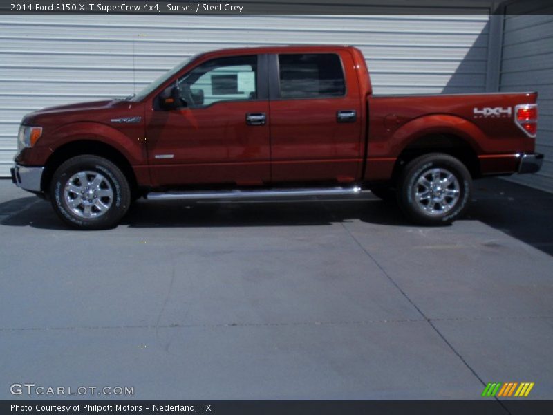 Sunset / Steel Grey 2014 Ford F150 XLT SuperCrew 4x4