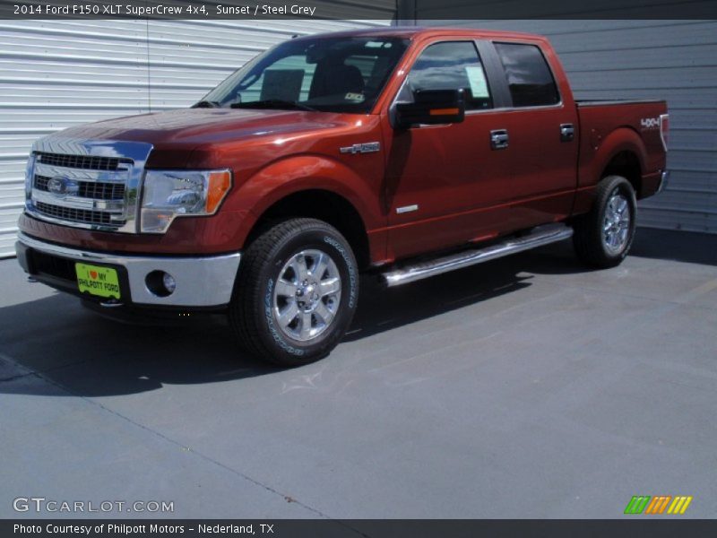 Sunset / Steel Grey 2014 Ford F150 XLT SuperCrew 4x4