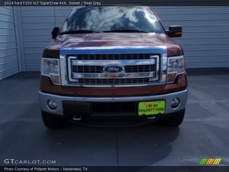 Sunset / Steel Grey 2014 Ford F150 XLT SuperCrew 4x4