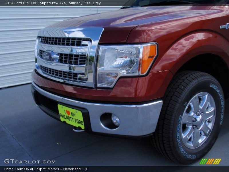 Sunset / Steel Grey 2014 Ford F150 XLT SuperCrew 4x4