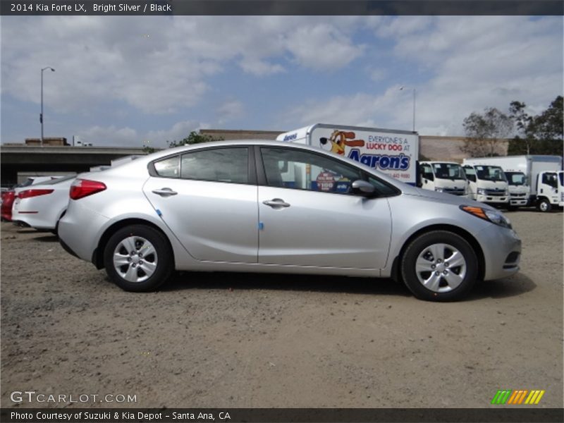 Bright Silver / Black 2014 Kia Forte LX