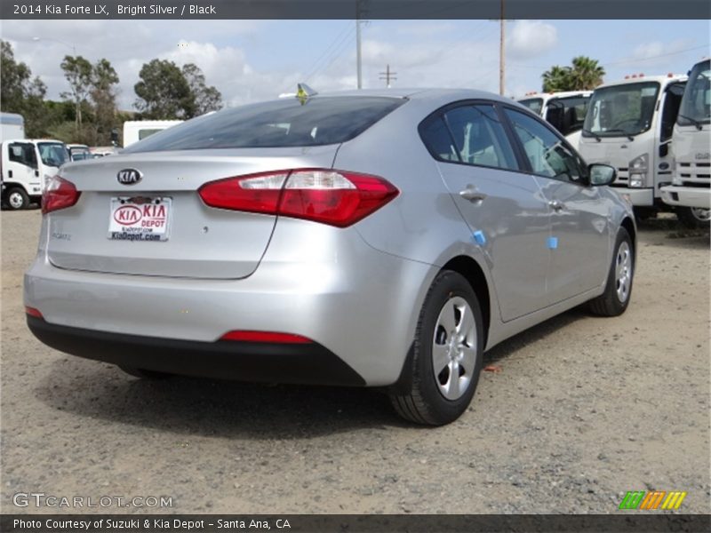 Bright Silver / Black 2014 Kia Forte LX