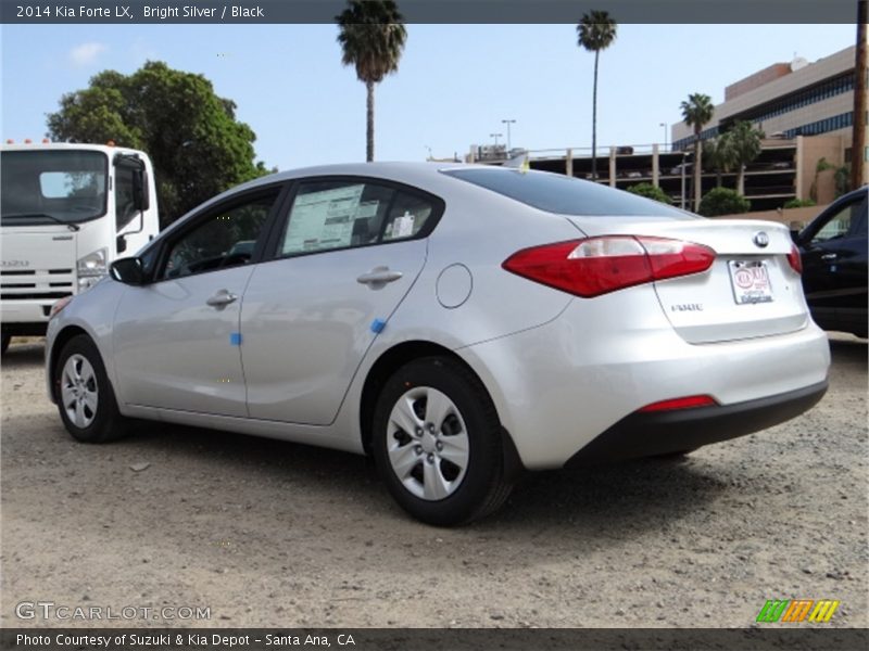 Bright Silver / Black 2014 Kia Forte LX