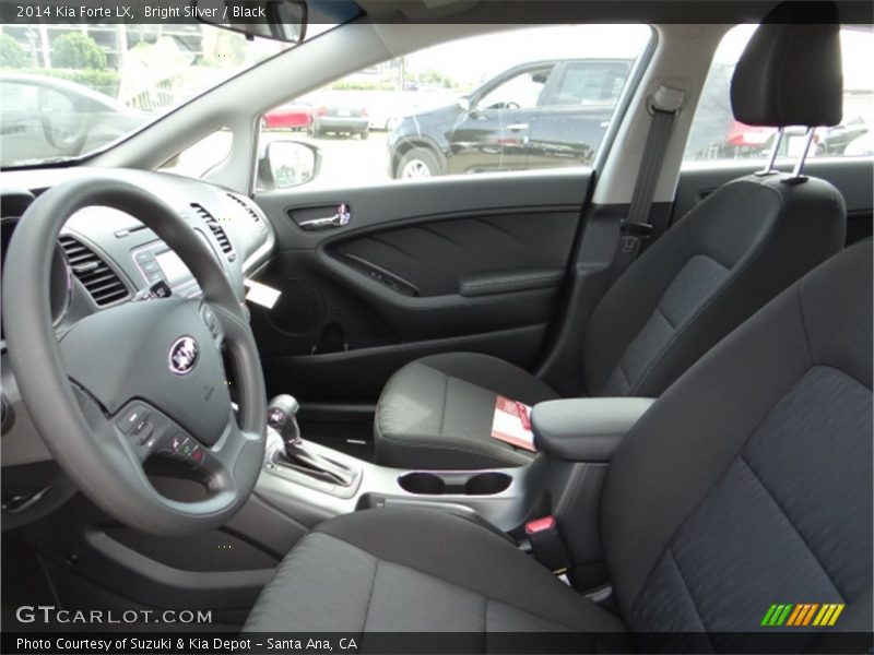 Bright Silver / Black 2014 Kia Forte LX
