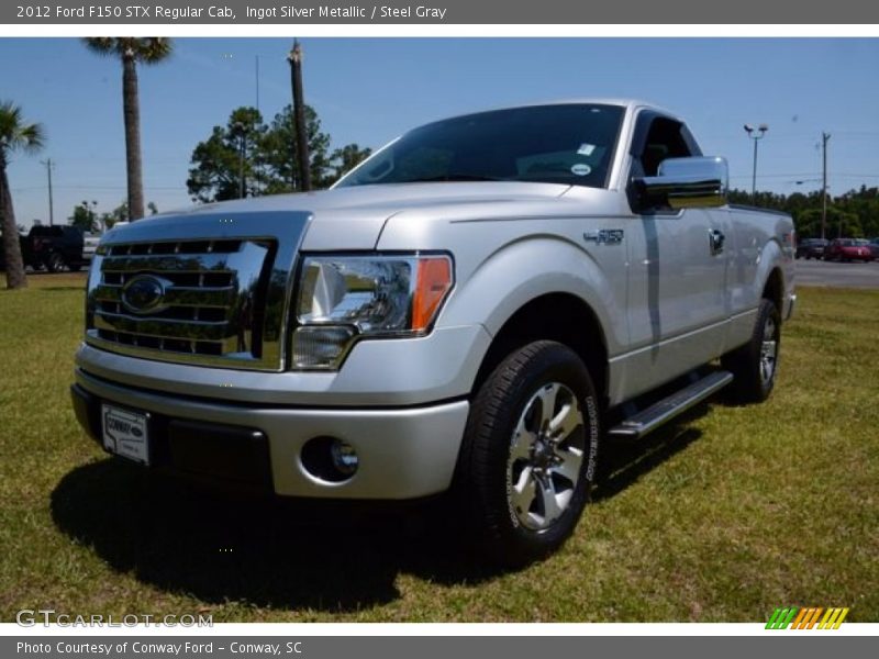 Ingot Silver Metallic / Steel Gray 2012 Ford F150 STX Regular Cab